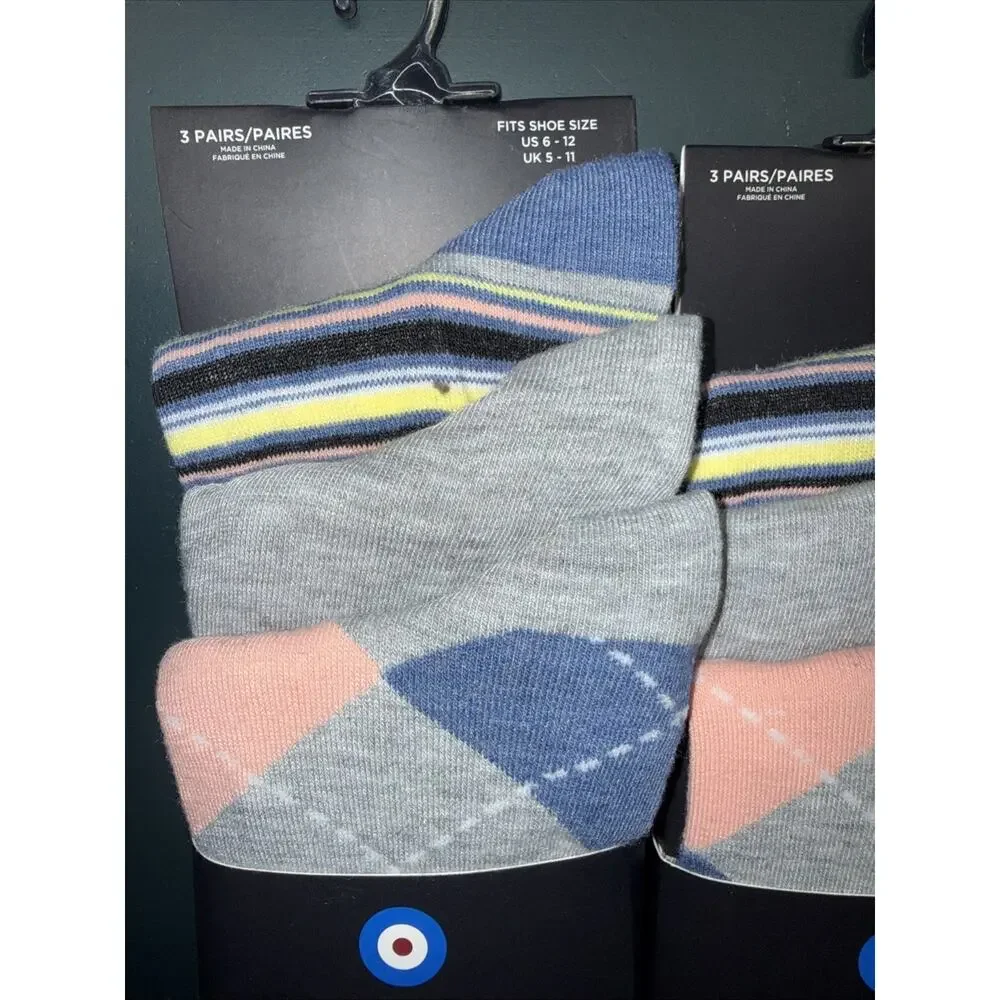 The Original Ben Sherman Men’s Dress Socks. 6 Pairs Of Dress Socks.